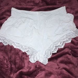 Flowy shorts light blue